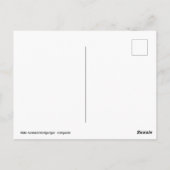 Cockatiel Budgerigar auf Zweig Postkarte (Rückseite)