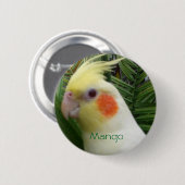 Cockatiel Button (Vorne & Hinten)