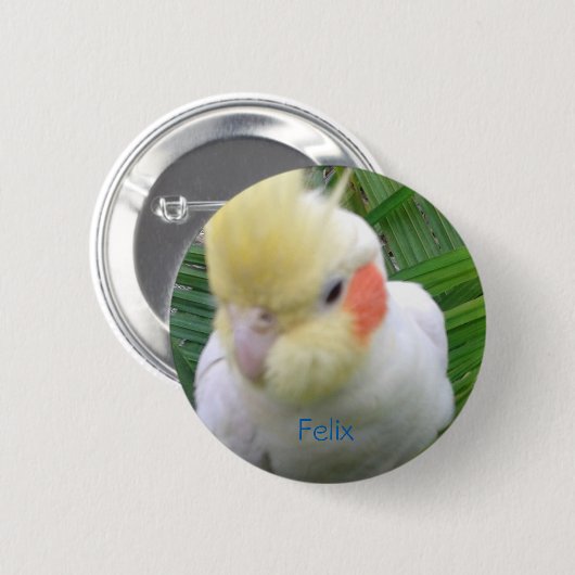 Cockatiel Button (Vorne & Hinten)