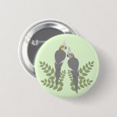 Cockatiel Couple Button (Vorne & Hinten)