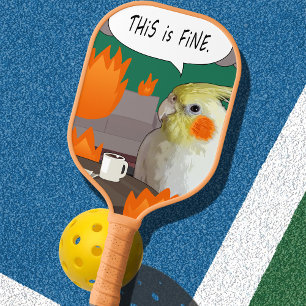 Cockatiel Das ist ein feiner Meme funny Sarcastic  Pickleball Schläger