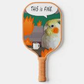 Cockatiel Das ist ein feiner Meme funny Sarcastic  Pickleball Schläger (Vorderseite)