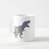 Cockatiel Dinosaur Roar Personalized Gift Kaffeetasse (Vorderseite Links)