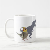 Cockatiel Dinosaur Roar Personalized Gift Kaffeetasse (Links)