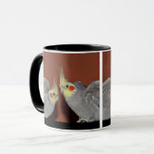 Cockatiel Duo Tasse (Vorderseite Links)