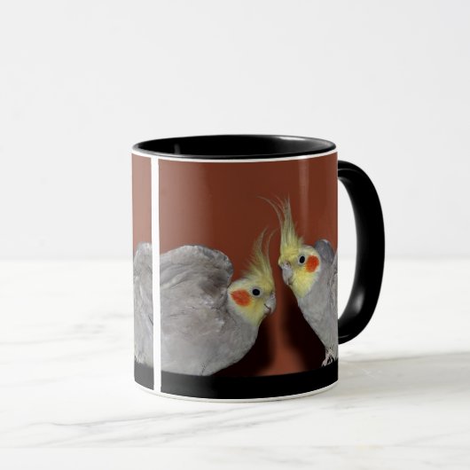 Cockatiel Duo Tasse (VorderseiteRechts)