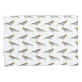 Cockatiel Frenzy Pillowcase (Farbe auswählen) Kissenbezug (Vorderseite-Rechts)