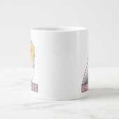 Cockatiel Funny Chonky Pet Bird Round Bird Runder  Jumbo-Tasse (Vorderseite)