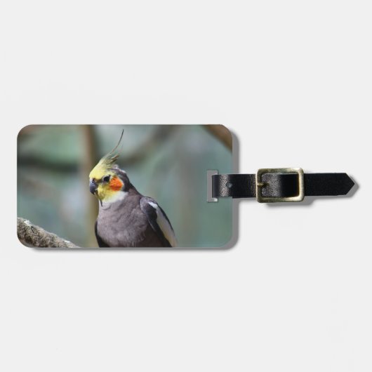 Cockatiel Gepäckanhänger (Vorderseite horizontal)