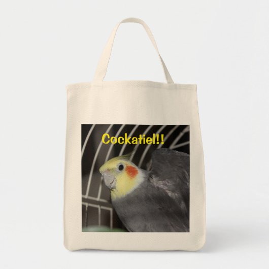 Cockatiel Grocery Tote Bag Tragetasche (Vorne)