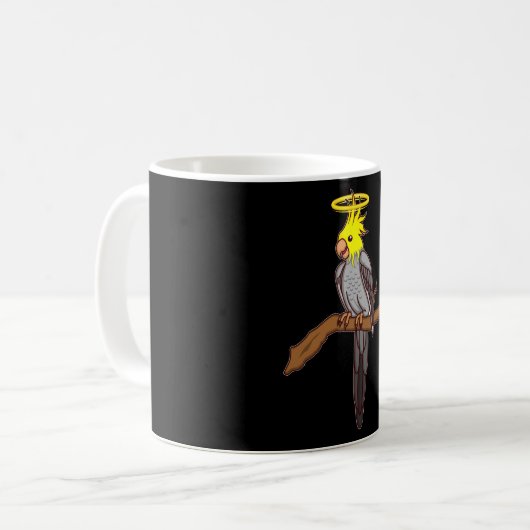 COCKATIEL HOLY Cockatiel Geschenk Parakeet Bird Lo Kaffeetasse (Vorderseite Links)