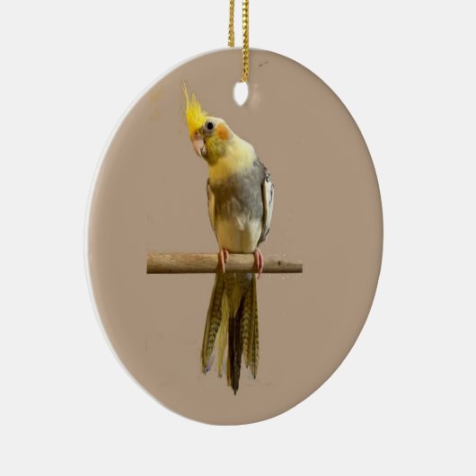 Cockatiel Keramik Ornament (Rechts)