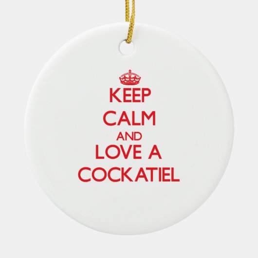 Cockatiel Keramik Ornament (Vorne)