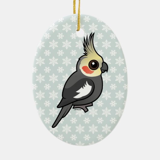 Cockatiel Keramikornament (Hinten)
