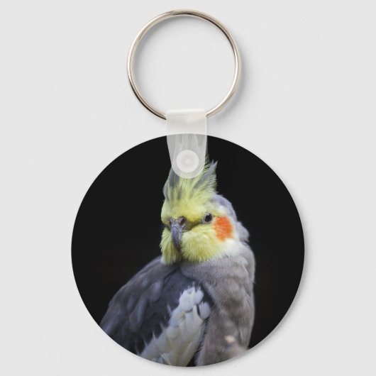 Cockatiel Keyring Schlüsselanhänger (Vorderseite)