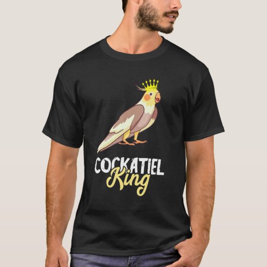 Cockatiel King Crown Cockatoo Bird Eigentümer Parr T-Shirt (Vorderseite)