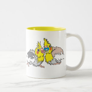 Cockatiel-Küken-Tasse Zweifarbige Tasse