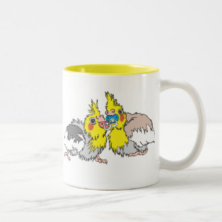 Cockatiel-Küken-Tasse Zweifarbige Tasse