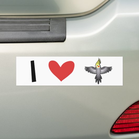 Cockatiel-Liebe Autoaufkleber (Auf Auto)
