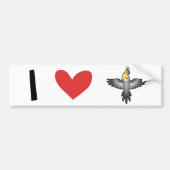 Cockatiel-Liebe Autoaufkleber (Vorne)