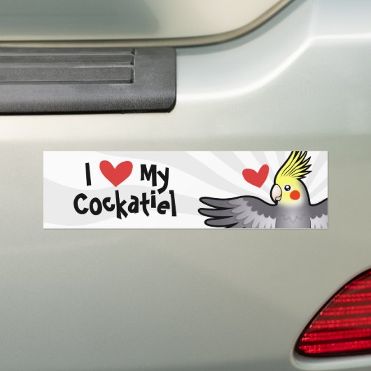 Cockatiel-Liebe Autoaufkleber (Auf Auto)