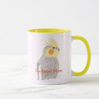 Cockatiel-Mama-Kunst-Tasse Tasse