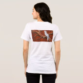 Cockatiel mit australischem Aborigine-Thema Tri-Blend Shirt (Rückseite voll)