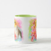 Cockatiel mit Frangipani Tasse (Zentrum)