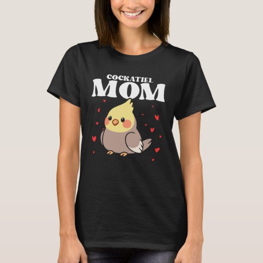 Cockatiel Mom Mother Bird Ornithology Mother s Day T-Shirt (Vorderseite)