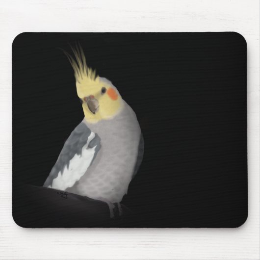 Cockatiel Mousepad (Landschaft) (Vorne)