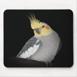 Cockatiel Mousepad (Portriat)