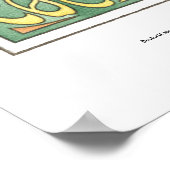 Cockatiel Nouveau Poster (Ecke)