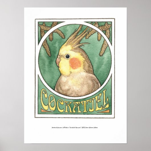 Cockatiel Nouveau Poster (Vorne)