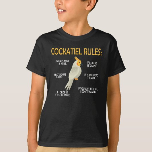 Cockatiel Owner Geschenke Bird Cockatiel Parrot Lo T-Shirt (Vorderseite)