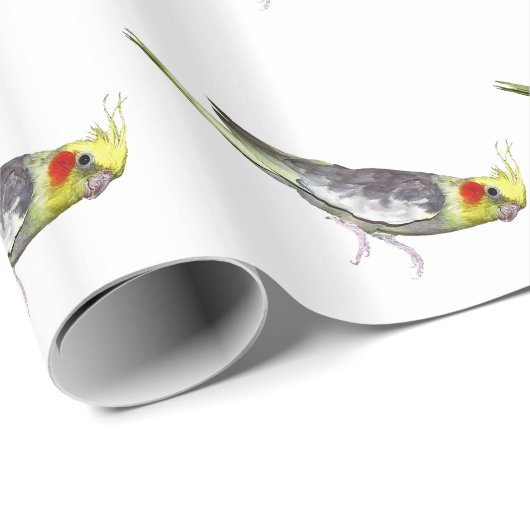 Cockatiel-Packpapier Geschenkpapier (Rolleneckpunkt)
