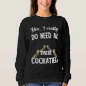 Cockatiel Parrot Birds Budgie Cockatoo Bird Sweatshirt (Vorderseite)