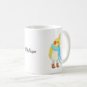 Cockatiel Parrot Budgie Pet Bird Lover Custom Gesc Kaffeetasse (VorderseiteRechts)