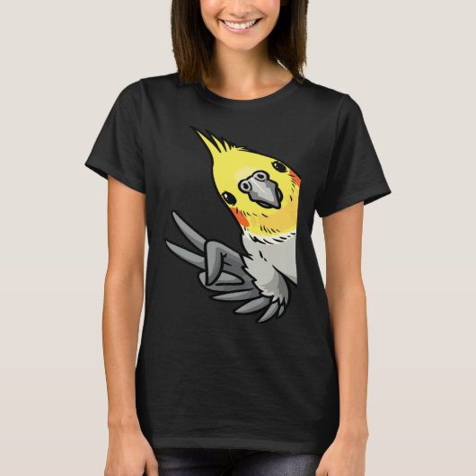 Cockatiel Parrot From Side T-Shirt (Vorderseite)