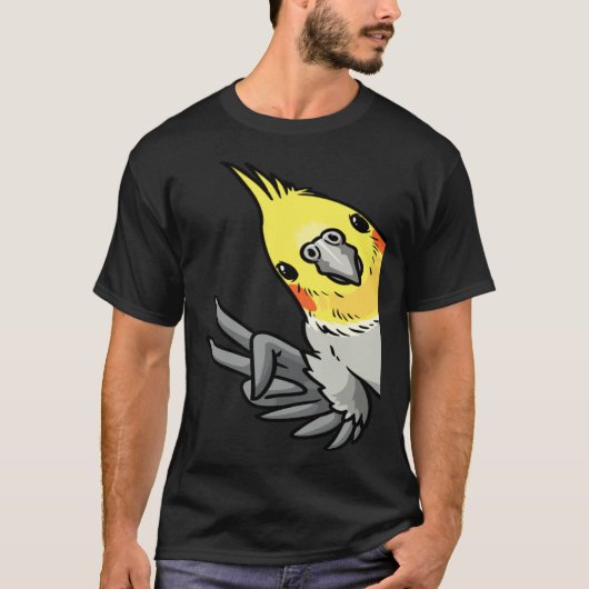 Cockatiel Parrot From Side T-Shirt (Vorderseite)