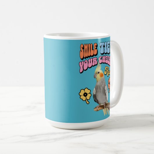 Cockatiel Parrot Kaffeetasse (VorderseiteRechts)