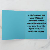 Cockatiel Parrot Karte (Innenseite)