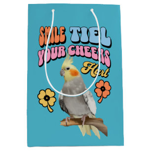 Cockatiel Parrot Mittlere Geschenktüte