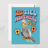 Cockatiel Parrot Postkarte (Vorne/Hinten)