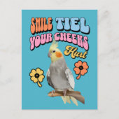 Cockatiel Parrot Postkarte (Vorderseite)