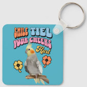 Cockatiel Parrot Schlüsselanhänger (Rückseite)