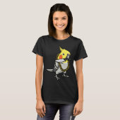 Cockatiel Parrot With Knife T-Shirt (Vorne ganz)