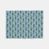 Cockatiel Party Fleece Blanket (Light Blue) (Vorderseite (Horizontal))