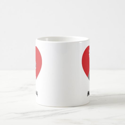 Cockatiel Personalized Heart Gift Kaffeetasse (Mittel)