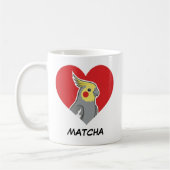 Cockatiel Personalized Heart Gift Kaffeetasse (Links)