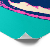 Cockatiel Pop Art Poster (Ecke)